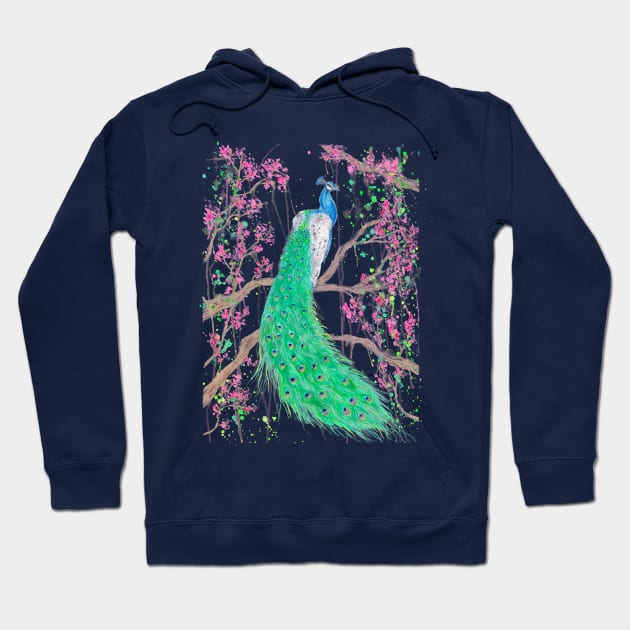 Peacock Hoodie by RSalasArt